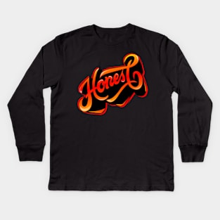 Lettering 01 Kids Long Sleeve T-Shirt